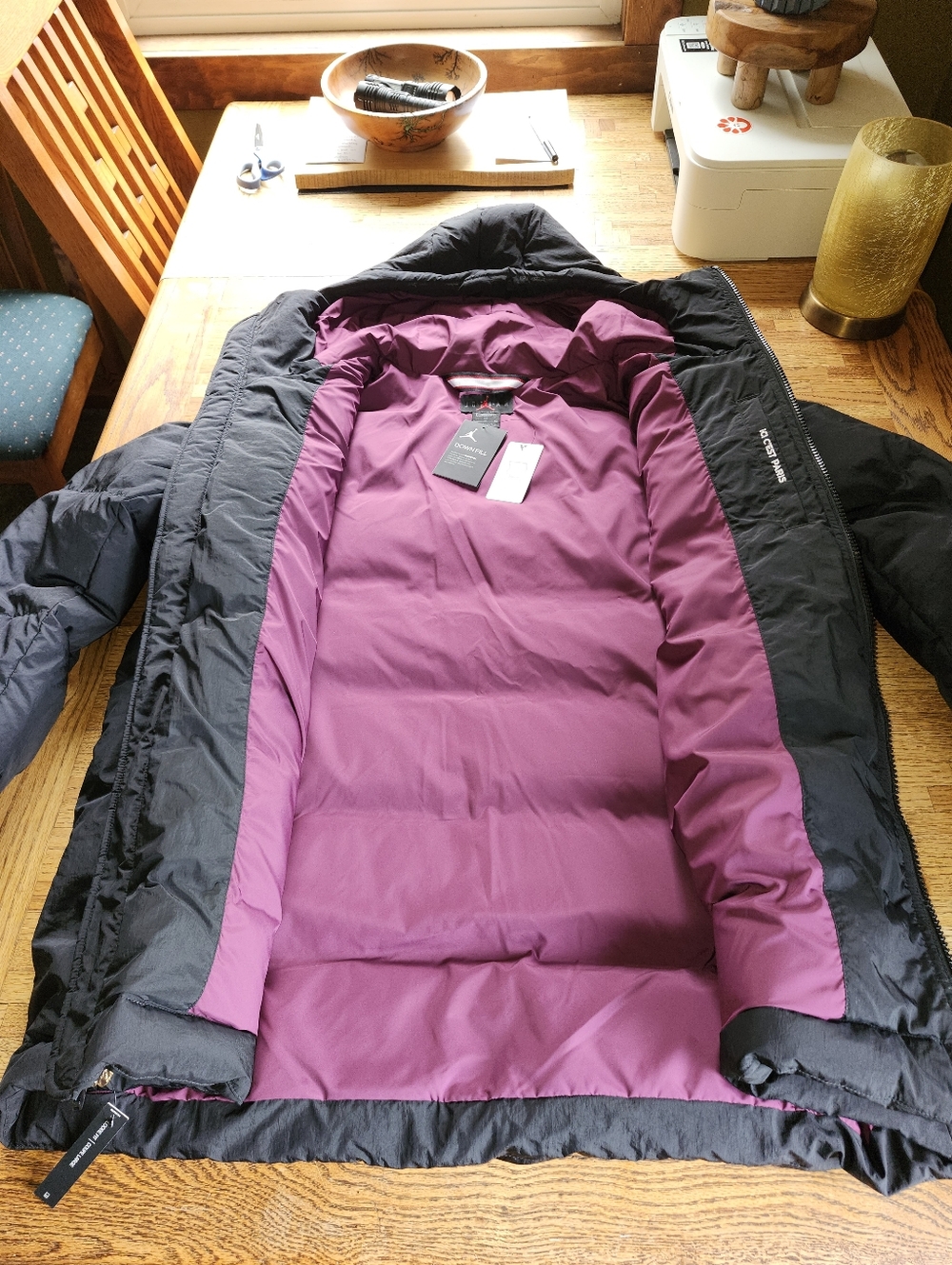 Air Jordan X Paris Saint Germain Down Parka Jacket - Picture 2 of 7